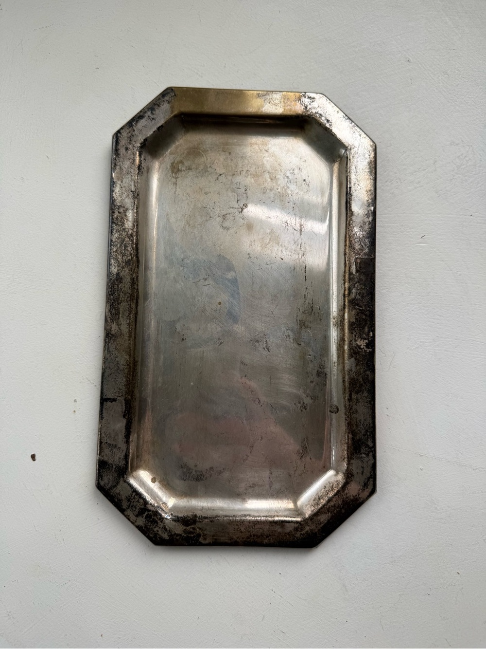 Vintage octagon small serving tray